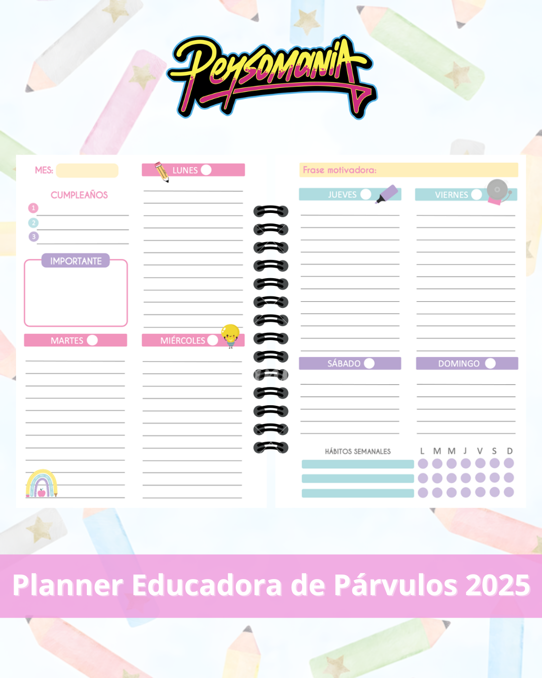 Planificador Educadora de Párvulos