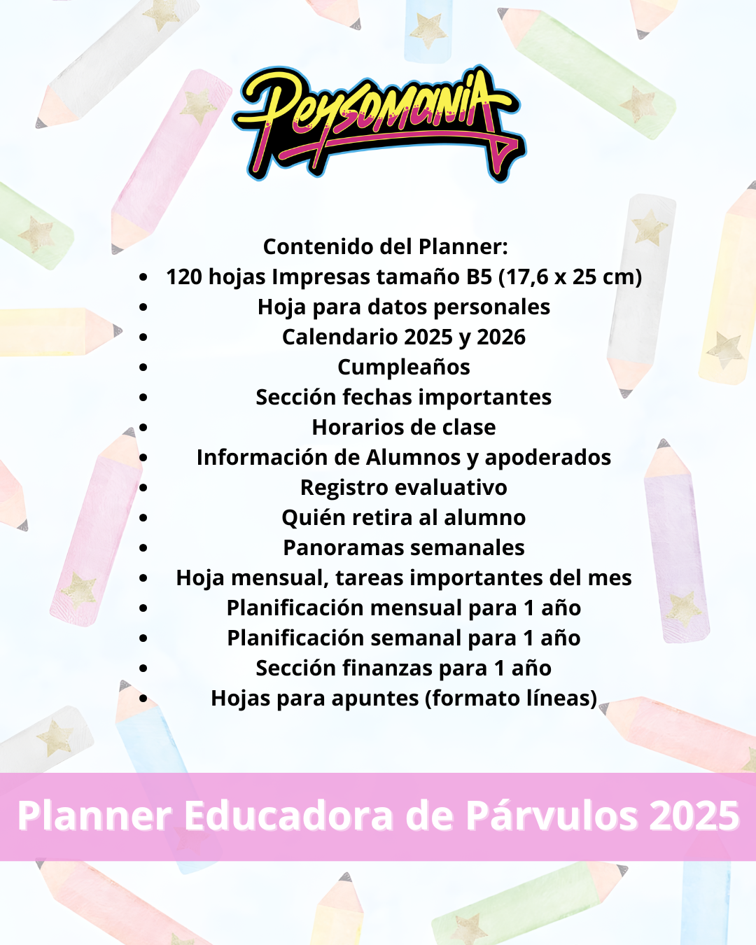 Planificador Educadora de Párvulos